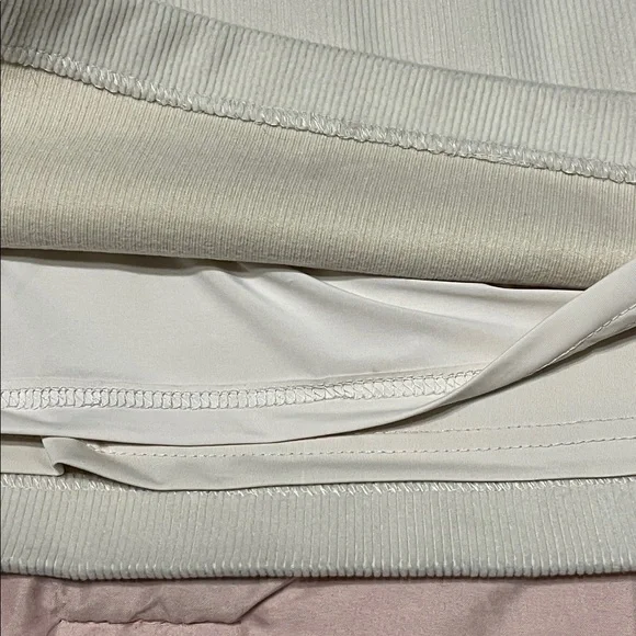 House of Harlow 1960 NWOT Cream Ribbed Suede Corduroy Mini Skirt Size Small - Picture 5 of 6